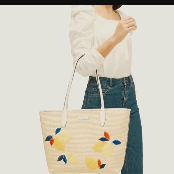 New kate spade lemon zest bag
